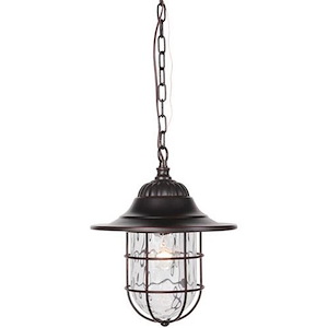 Fairmount - 1 Light Large Outdoor Pendant In Traditional Style-14.13 Inches Tall and 11.5 Inches Wide