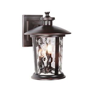 Summerhays - Three Light Outdoor Large Wall Mount in Transitional Style - 12 inches wide by 16.5 inches high