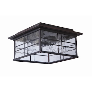 Dorset - 2 Light Outdoor Flush Mount In Transitional Style-6.89 Inches Tall and 12.99 Inches Wide - 1216050