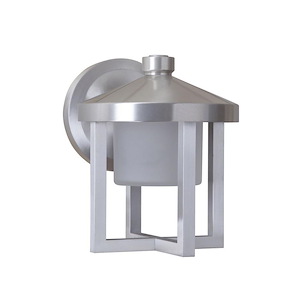 Small Outdoor Wall Lantern Aluminum Approved for Wet Locations in Transitional Style - 6.25 inches wide by 8.25 inches high - 661919