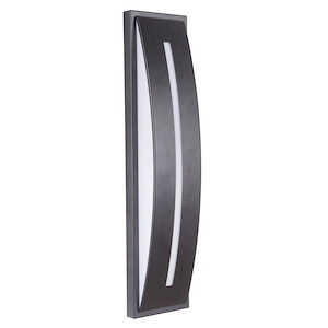 Luna - 13W 1 LED Small Outdoor Pocket Wall Lantern in Modern Style - 4.38 inches wide by 17 inches high