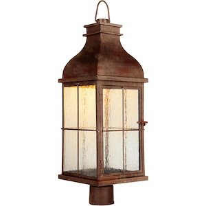 Vincent - 10W 1 LED Outdoor Large Post Lantern in Traditional Style - 9 inches wide by 26.75 inches high - 918535