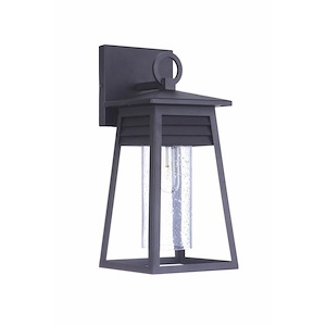 Outdoor Wall Lantern Transitional Glass Approved for Wet Locations in Transitional Style - 6.25 inches wide by 13.75 inches high - 990958