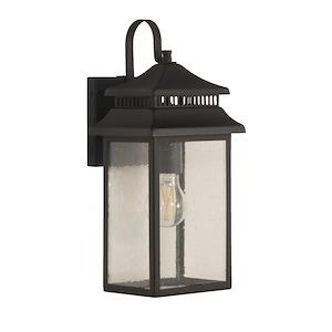 Crossbend - 1 Light Small Outdoor Wall Lantern in Transitional Style - 7 inches wide by 15.13 inches high