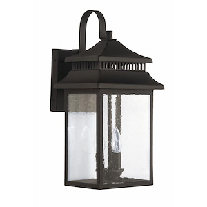 Crossbend - 3 Light Large Outdoor Wall Lantern in Transitional Style - 10 inches wide by 20 inches high