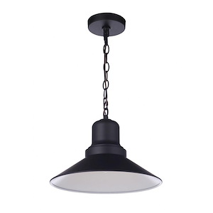 Singleton - 1 Light Outdoor Pendant-9 Inches Tall and 14 Inches Wide