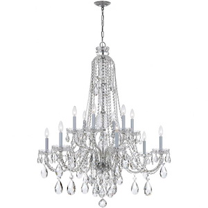 Crystal - Six Light Chandelier in Classic Style - 37.5 Inches Wide by 48 Inches High - 406171