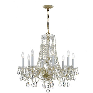Crystal - Eight Light Chandelier in Classic Style - 26 Inches Wide by 26 Inches High - 406207
