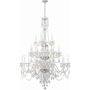 Traditional Crystal - 25 Light Chandelier In Traditional Style-61 Inches Tall and 45 Inches Wide