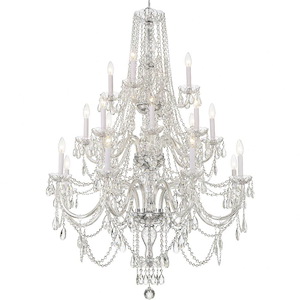 Traditional Crystal - 20 Light Chandelier In Traditional Style-52.5 Inches Tall and 38 Inches Wide - 1279616
