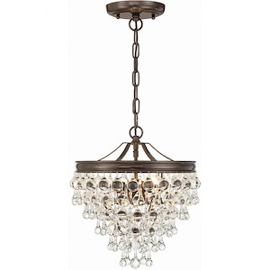 Calypso - 3 Light Pendant in Traditional and Contemporary Style - 13 Inches Wide by 15 Inches High