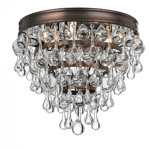 Calypso Transitional 3 Light Ceiling Mount in Minimalist Style - 10.5 Inches Wide by 9.5 Inches High - 406265