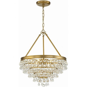 Calypso - Six Light Chandelier in Classic Style - 20 Inches Wide by 24 Inches High