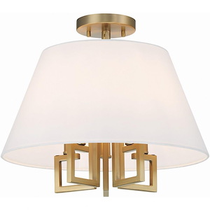 Westwood - 5 Light Semi-Flush Mount-13.25 Inches Tall and 16 Inches Wide