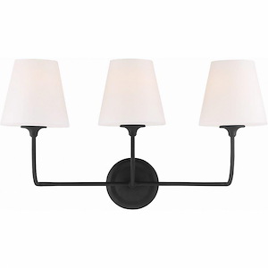 Sylvan 3 Light Bath Vanity in Classic Style - 23.25 Inches Wide by 13.25 Inches High