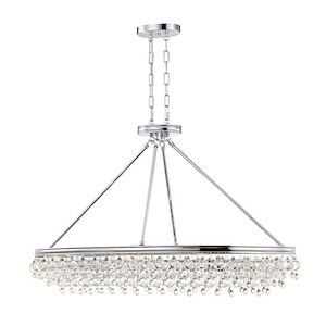 Calypso - 8 Light Chandelier-24.75 Inch Tall and 39.75 Inch Wide - 1366116