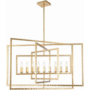 Capri - 9 Light Chandelier in Classic Style - 39 Inches Wide by 24 Inches High