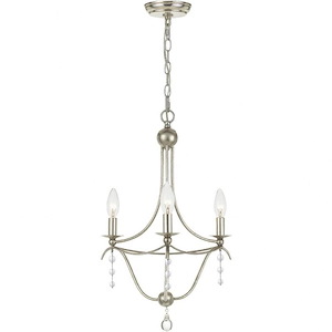 Metro - Three Light Chandelier In Traditional And Contemporary Style - 15.5 Inches Wide By 21.25 Inches High - 1208890