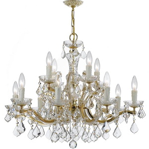 Maria Theresa - Twelve Light Chandelier in Classic Style - 30 Inches Wide by 23 Inches High