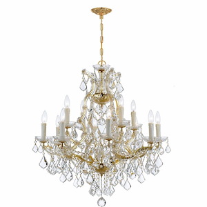 Maria Theresa - Twelve Light Chandelier in Classic Style - 29 Inches Wide by 30 Inches High - 406393