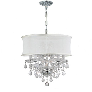 Brentwood - 6 Light Mini Chandelier-19 Inches Tall and 20 Inches Wide