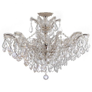 Maria Theresa - Six Light Semi-Flush Mount in Classic Style - 27 Inches Wide by 20 Inches High