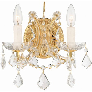Maria Theresa - Two Light Wall Sconce in Classic Style - 10.5 Inches Wide by 12.5 Inches High