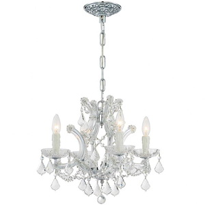 Maria Theresa - Four Light Mini Chandelier in Classic Style - 16.5 Inches Wide by 15 Inches High
