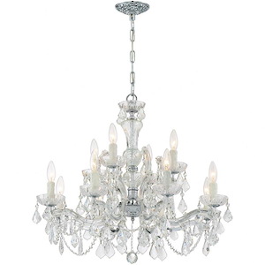 Maria Theresa - Twelve Light 2-Tier Chandelier in Classic Style - 29 Inches Wide by 25.5 Inches High