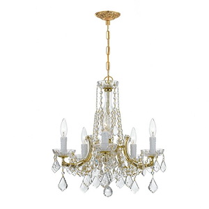 Maria Theresa - 5 Light Chandelier in Classic Style - 20 Inches Wide by 19 Inches High - 1024939