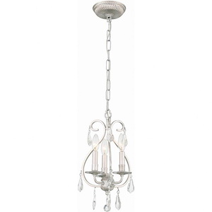 Ashton - Three Light Mini Chandelier in Minimalist Style - 10 Inches Wide by 17 Inches High - 430149