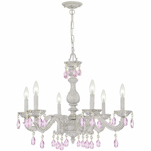 Paris Market - Six Light Chandelier in Traditional and Contemporary Style - 28 Inches Wide by 21 Inches High - 406510