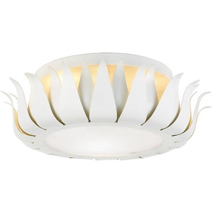 Broche - Three Light Flush Mount in Timeless Style - 16 Inches Wide by 5.5 Inches High - 1083662