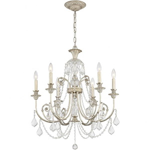 Regis - Six Light Chandelier in Classic Style - 26 Inches Wide by 30.25 Inches High