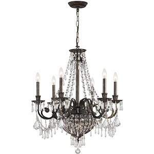 Vanderbilt - Six Light Chandelier In Traditional And Contemporary Style - 27 Inches Wide By 31 Inches High