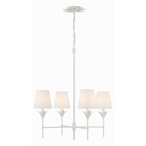 Broche - 4 Light Chandelier In Traditional Style-28 Inches Tall and 28 Inches Wide - 1295922