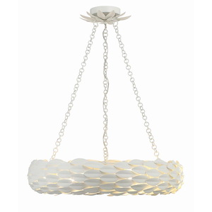 Broche - 6 Light Pendant-5 Inches Tall and 24 Inches Wide - 1295926