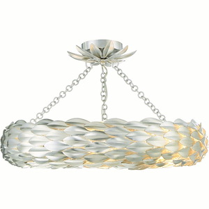 Broche - 6 Light Flush Mount-5 Inches Tall and 24 Inches Wide - 1295940