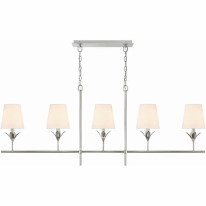 Broche - 5 Light Chandelier In Modern Style-21 Inches Tall and 53.5 Inches Wide - 1295923
