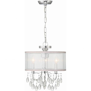 Hampton - Three Light Chandelier in Minimalist Style - 14 Inches Wide by 17 Inches High