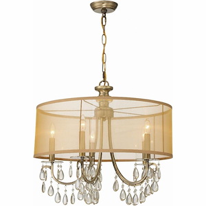 Hampton - Five Light Chandelier in Minimalist Style - 24 Inches Wide by 23 Inches High