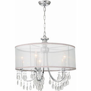 Hampton - Five Light Chandelier in Minimalist Style - 24 Inches Wide by 23 Inches High - 129374