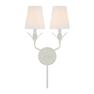 Broche - 2 Light Wall Sconce-21 Inch Tall and 12 Inch Wide - 1366122