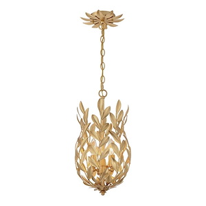 Broche - 3 Light Pendant-19 Inch Tall and 9.5 Inch Wide - 1366123
