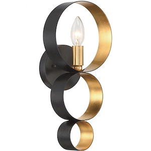 Luna - One Light Wall Sconce in Classic Style - 7 Inches Wide by 14.75 Inches High - 430212