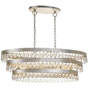 Perla - Six Light 3-Tier Chandelier in Classic Style - 36 Inches Wide by 13 Inches High