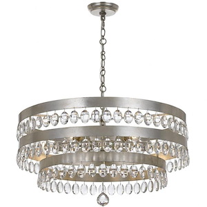 Perla - Six Light Chandelier in Classic Style - 26 Inches Wide by 14.25 Inches High