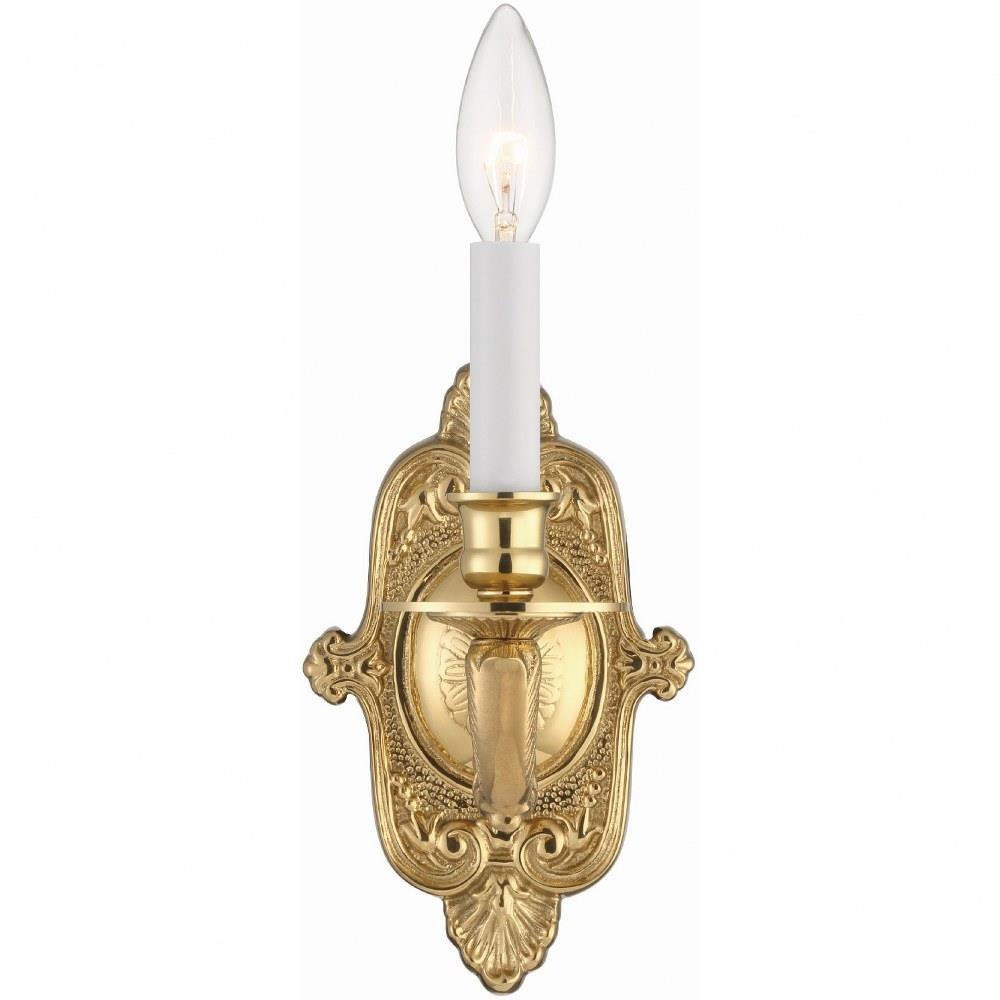 Crystorama Lighting - 641-PB - Arlington - One Light Wall Sconce In Classic  Style - 5 Inches Wide By 9.75 Inches High