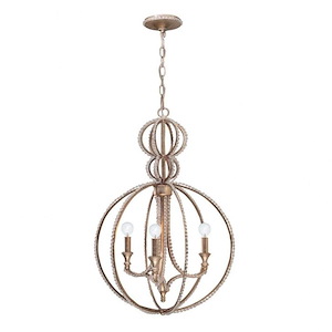 Garland - Three Light Chandelier In Classic Style - 18 Inches Wide By 28 Inches High - 1208985