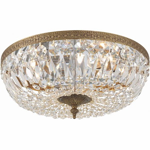 Richmond - 3 Light Ceiling Mount in Traditional and Contemporary Style - 16 Inches Wide by 7 Inches High